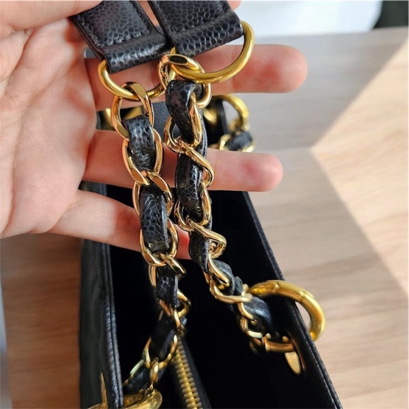 SOLD! Authentic Chanel Black Caviar GST Grand Shopping Tote GHW! - Picture 15 of 16
